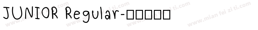 JUNIOR Regular字体转换